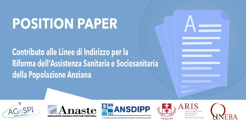 Contributo alle Linee di Indirizzo per la Riforma dell’Assistenza Sanitaria e Sociosanitaria della Popolazione Anziana