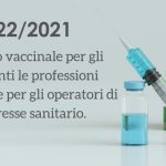 Obbligo Vaccinale per il personale: nota informativa