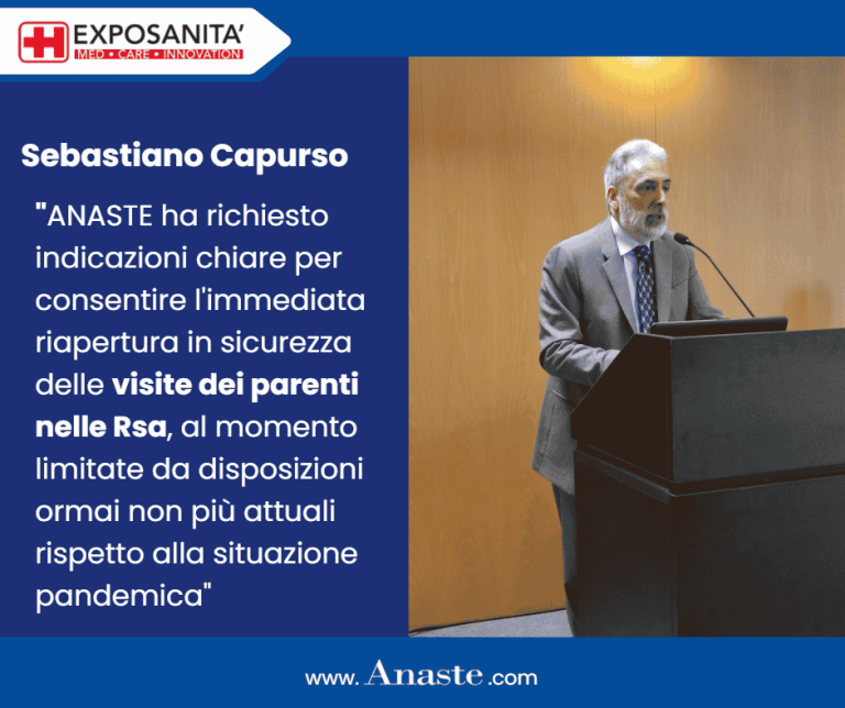 Sebastiano Capurso: ncessarie nuove indicazioni per consentire le visite nelle RSA