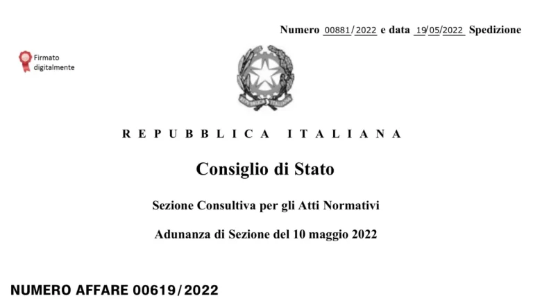 Il Consiglio di Stato chiede modifiche al DM 71