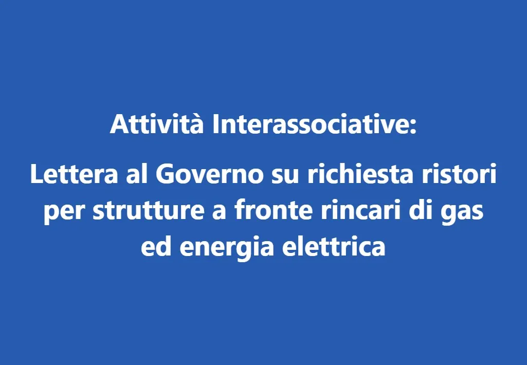 attivita interassociative 21 gennaio 2022