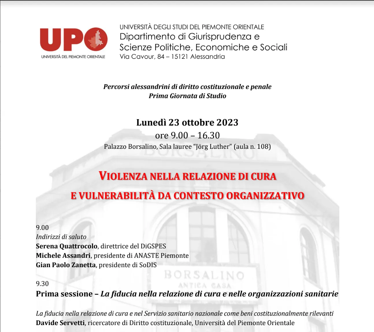 convegno 23 ottobre piemonte 1